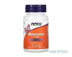 NOW Melatonin (Нау Мелатонін) льодяники №90