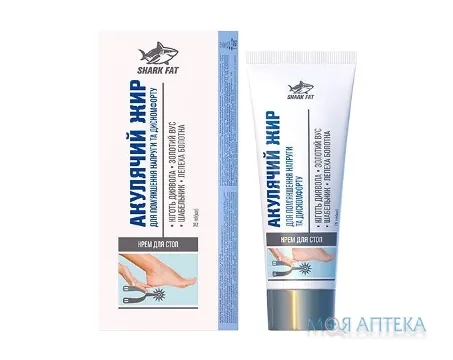 Акулячий жир при п`ятковій шпорі Крем для стоп, 75 мл