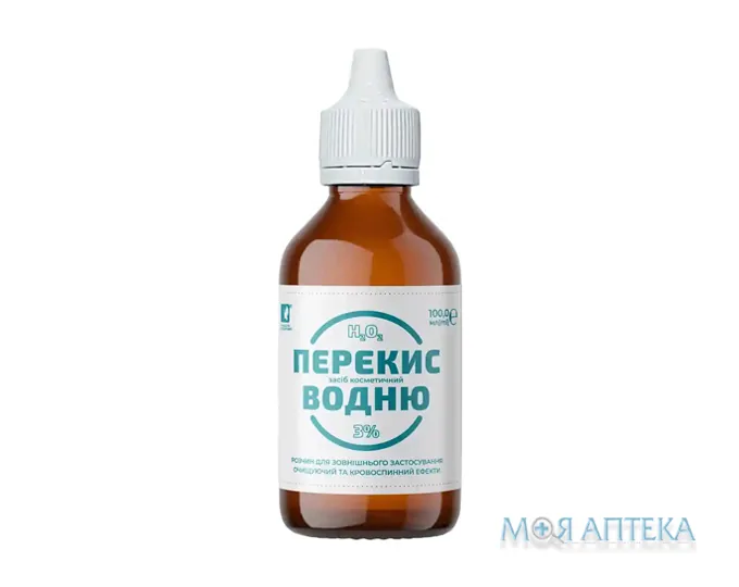 Перекис водню 3% розчин 100 мл фл.