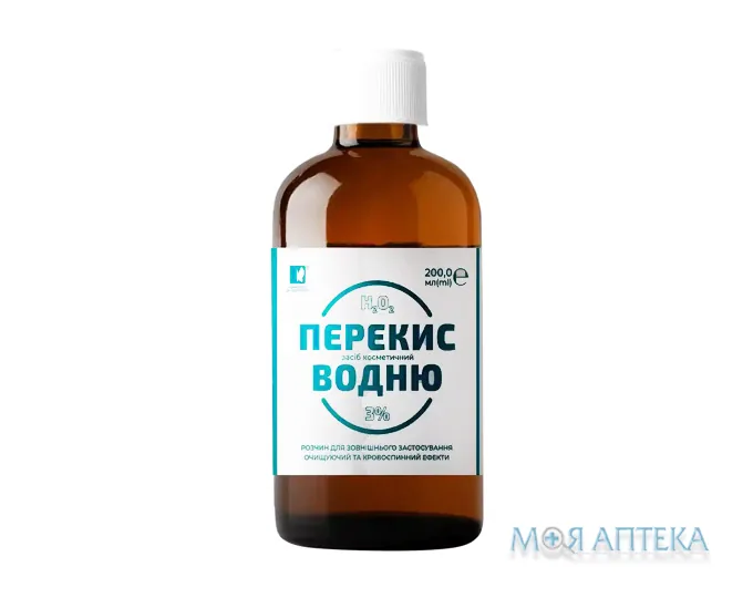 Перекис водню 3% розчин флакон 200 мл