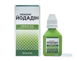 Йодадін Solution pharm розчин д/зовн. та місц. заст. 10 % по 30 мл у флак.