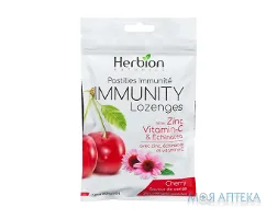 Гербіон (Herbion) Імуно льодяники Ехінацея, Вітамін С, Цинк зі смаком вишні №25