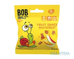 Равлик Боб (Bob Snail) Мультифрукт снек 20 г