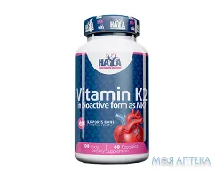 Haya Labs (Хайя Лабс) Вітамін К2 (менахінон-7) капсули 100 мкг №60