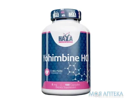 Haya Labs (Хайя Лабс) Йохімбін гідрохлорид капс. 5 мг фл. №100