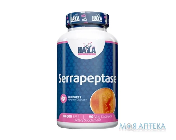 Haya Labs (Хайя Лабс) Серрапептаза 40000 SPU капсули №90