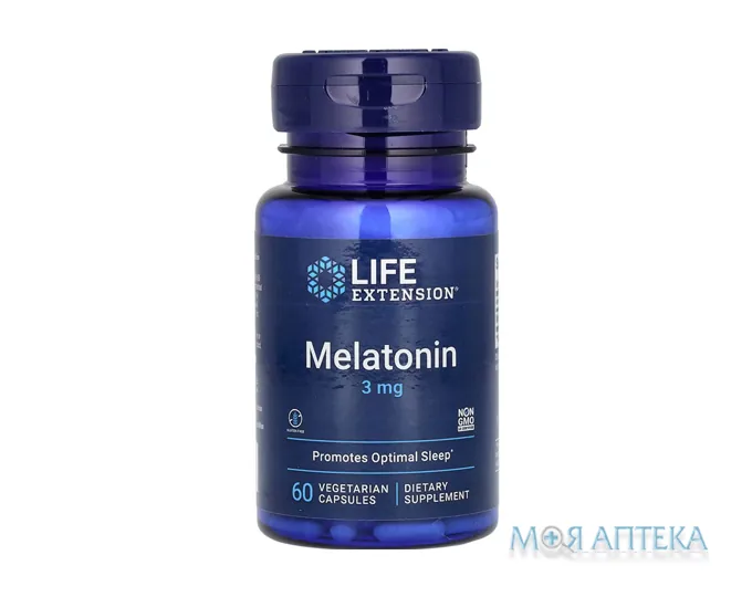 Life Extension (Лайф Екстеншн) Мелатонін капс. 3 мг фл. №60