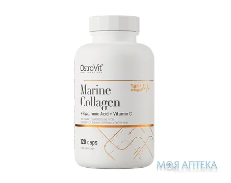 Ostrovit (Островіт) Колаген + Гіалуронова кислота + Вітамін С капсули №120 у флак.