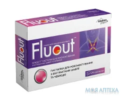 Флюаут Solution Pharm пастилки з екстрактами шавлії та чебрецю №24