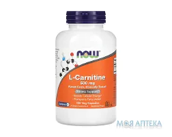 NOW (Нау) L-Carnitine (L-Карнітин) капс. 500 мг №180
