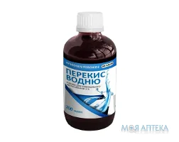 Перекис Водню Dr. Bauer розчин д/зовн. заст. 3% по 200 мл у флак.