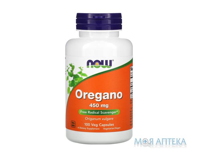 NOW Oregano (Нау Орегано) веганські капс. 450 мг №100