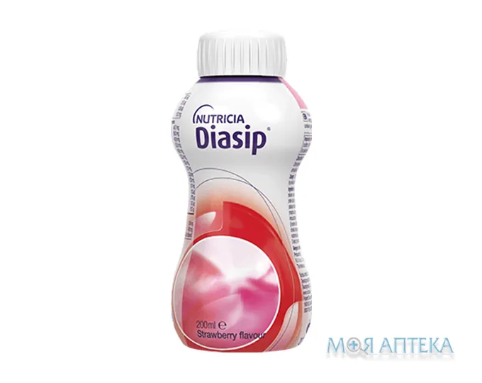 Нутриція Діасіп (Nutricia Diasip) Ентеральне харчування від 3 років зі смаком полуниці 200 мл