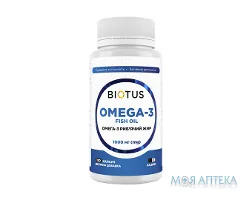 Biotus Omega-3 Fish Oil (Біотус) Омега-3 ісландський риб`ячий жир капс. 500 мг №120