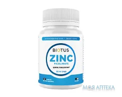 Biotus Zinc Picolinate (Біотус) Цинк піколінат капсули по 22 мг №60