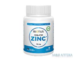 Biotus Chelated Zinc (Біотус) Хелатний цинк капсули по 30 мг №60