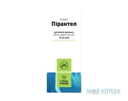 Пірантел Fidem Pharm (Фідем Фарм) сусп. оральн. 250 мг/5 мл фл. 15 мл