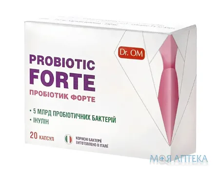 Пробіотик Форте 5 млрд Dr. OM капсули №20