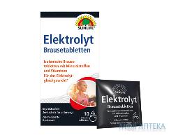 Витамины SUNLIFE (Санлайф) Elektrolyte Brausetabletten электролит шипучие таблетки в саше 10 шт