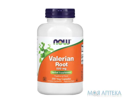 NOW Valerian Root (Нау) Корінь валеріани капсули 500 мг №250