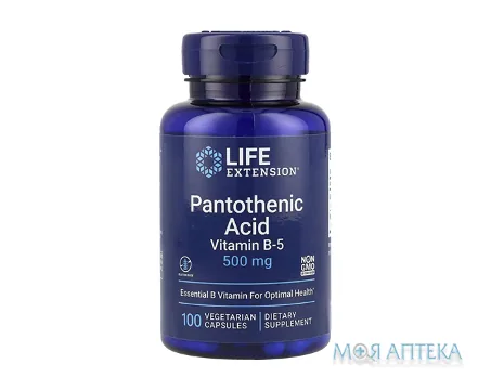 Life Extension (Лайф Екстеншн) Пантотенова кислота капс. 500 мг №100