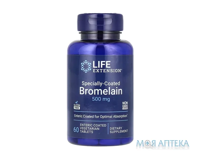 Life Extension (Лайф Екстеншн) Бромелайн капсули по 500 мг №60