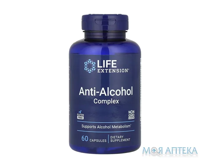Life Extension (Лайф Екстеншн) Антиалкогольний комплекс капсули №60