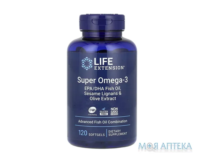 Life Extension (Лайф Екстеншн) Супер Омега-3 капсули №120 у флак.