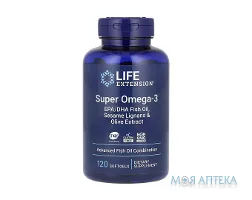 Life Extension (Лайф Екстеншн) Супер Омега-3 капсули №120 у флак.