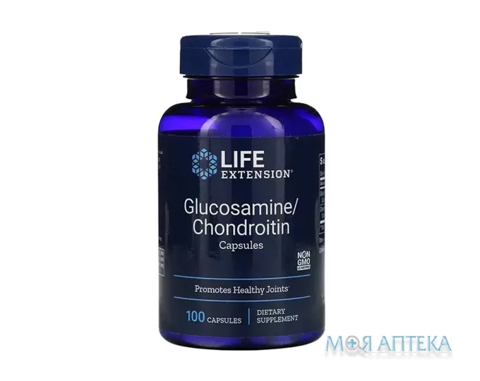 Life Extension (Лайф Екстеншн) Глюкозамін з хондроїтином капсули №100