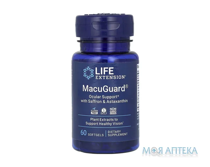 Life Extension (Лайф Екстеншн) Комплекс здоров`я очей з астаксантином капсули №60
