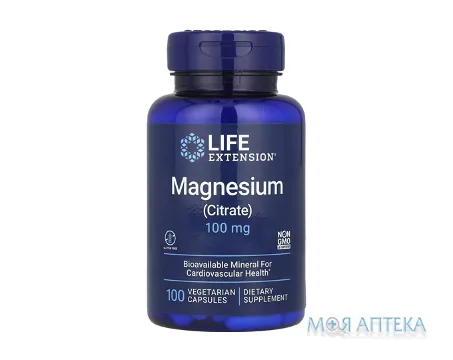 Life Extension (Лайф Екстеншн) Магнію цитрат капсули по 100 мг №100