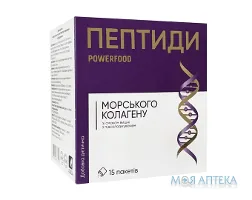 Пептиди колагену Powerfood порошок зі смаком вишні у пакетах по 12000 мг №15