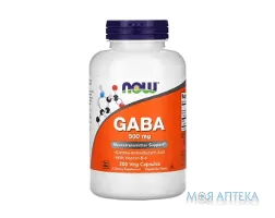 NOW Gaba (Нау Амінокислота Габа) веганські капсули 750 мг №200