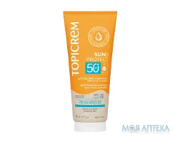 Топікрем (Topicrem) Sun Protect Молочко для обличчя та тіла сонцезахисне зволожуюче SPF 50+ 200 мл