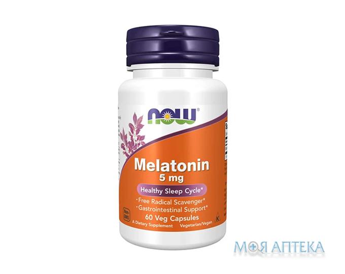 NOW Melatonin (Нау Мелатонин) капсулы 5 мг №60