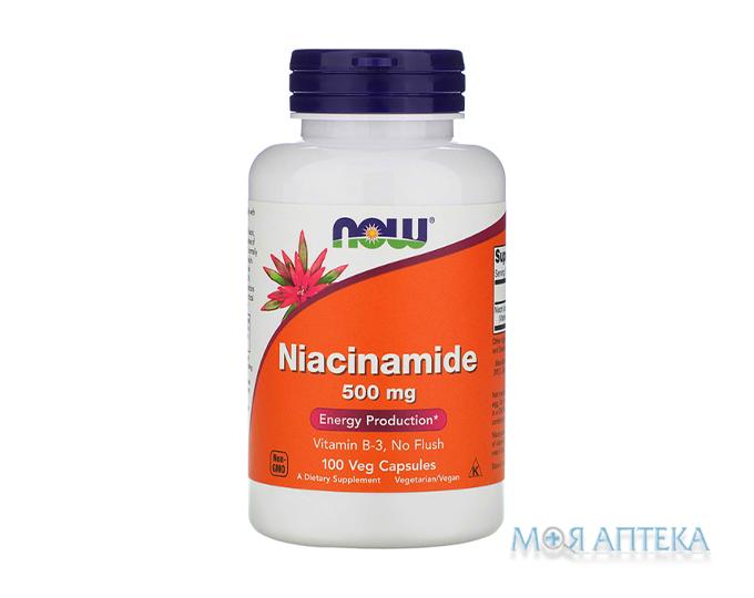 NOW (Нау) Ніацинамід капс. 500 мг №100