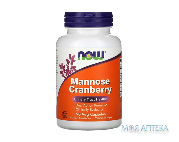 NOW (Нау) Маноза Журавлина веганські капсули №90