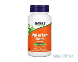 NOW Valerian Root (Нау) Корінь валеріани капс. 500 мг №100