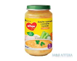 МИЛУПА БУЛЬОН КУРИНЫЙ С ОВОЩАМИ И РИСОМ 200 Г  3885