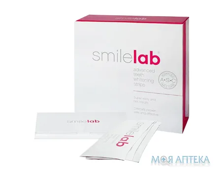 Смайллаб (Smilelab) Смужки Signature advanced для відбілювання зубів 14 подвійних пакетів