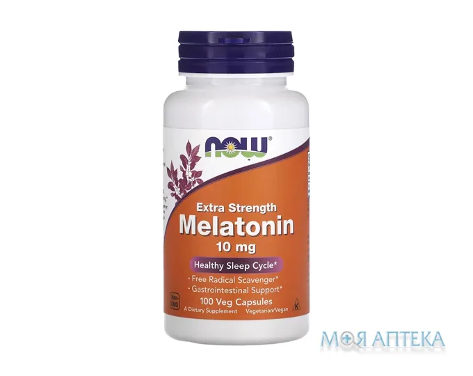 NOW Melatonin (Нау Мелатонін) капс. 10 мг №100