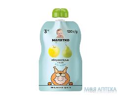 пюре Малятко яблоко груша 120 г