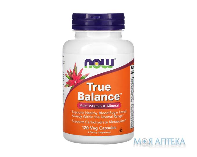 NOW True Balance Multi Vitamin & Mineral (Нау Мультивітамінний комплекс) капсули №120 у флак.