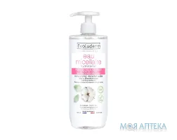 Еволюдерм (Evoluderm) Міцелярна вода для чутливої та сухої шкіри обличчя 750 мл