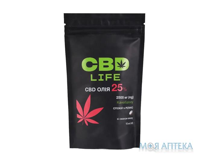 КБД Лайф (CBD Life) Масло спрей орал. со вкусом кокоса 25% 10 мл
