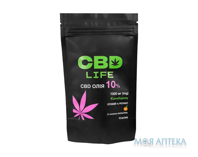 КБД Лайф (CBD Life) Олія спрей орал. зі смаком апельсину 10% 10 мл