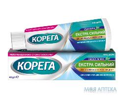 Крем фиксирующий для зубных протезов Корега Экстра Сильный Свежая Мята 40 г