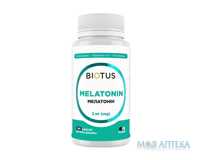 Biotus Melatonin (Біотус) Мелатонін капсули по 3 мг №100