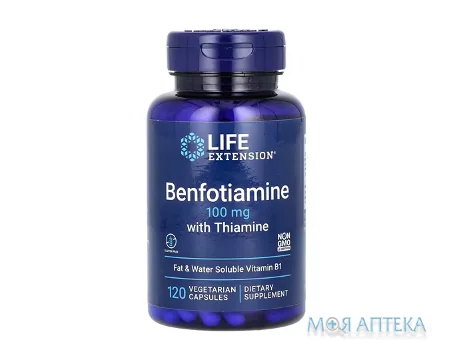 Life Extension (Лайф Екстеншн) Бенфотіамін з тіаміном капс. 100 мг фл. №120